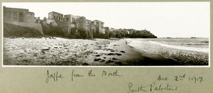 Jaffa vanuit het noorden, 2 december 1917